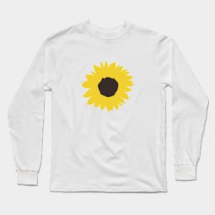 Minimalistic sunflower Long Sleeve T-Shirt